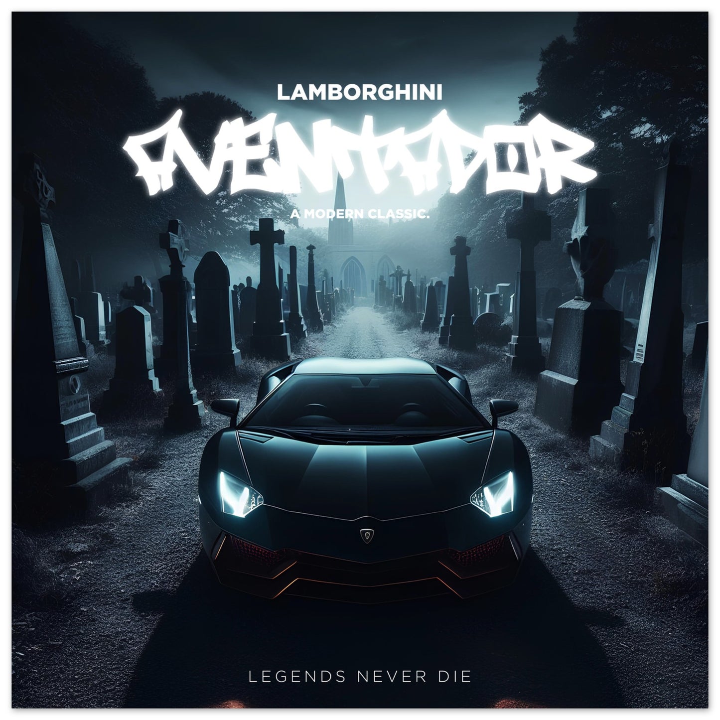 Lamborghini Aventador - Memorial Poster