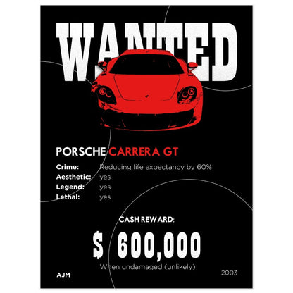 Carrera GT - Supercar Poster