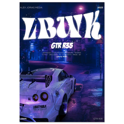 GTR R35 Liberty Walk - JDM Poster