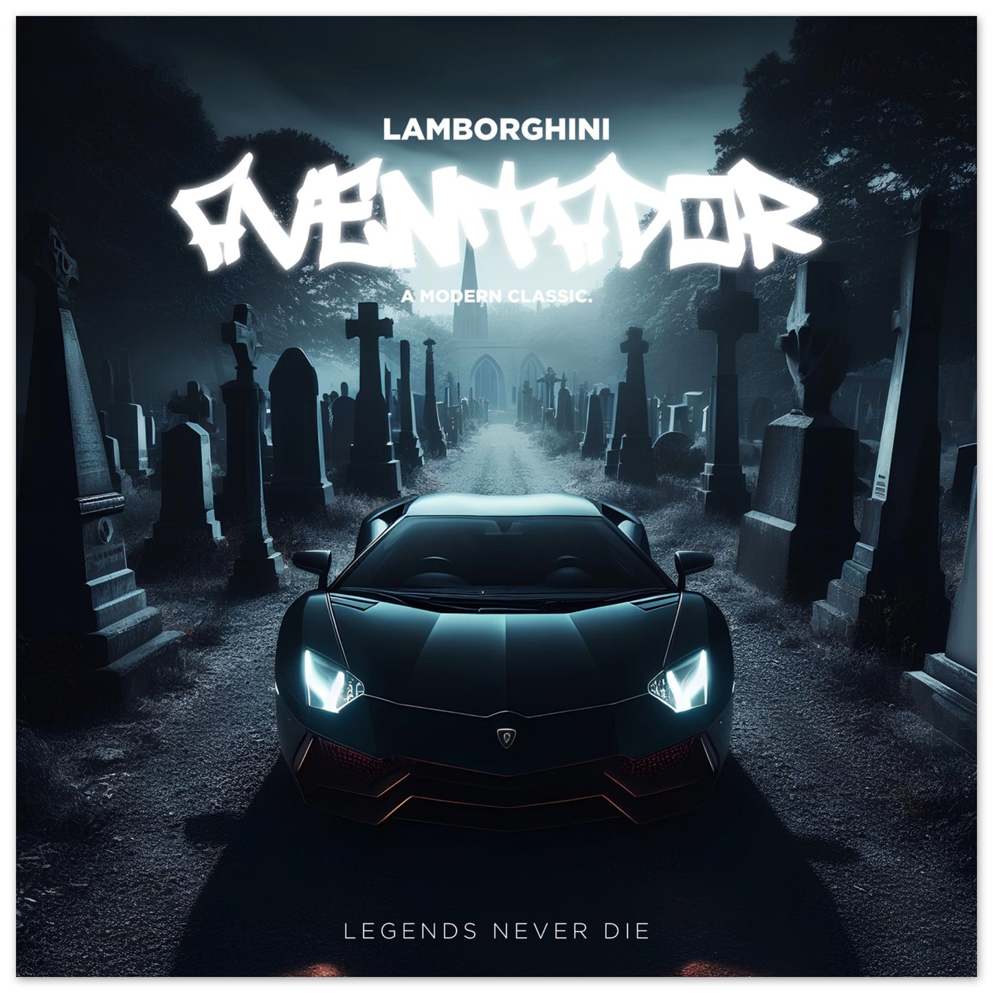 Lamborghini Aventador - Memorial Poster