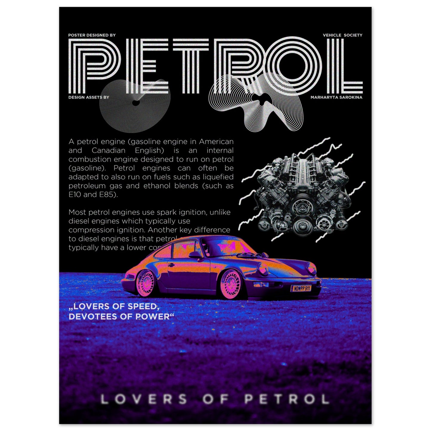 Porsche 911 - Petrolhead Poster