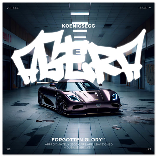 Koenigsegg Agera - FORGOTTEN GLORY Poster