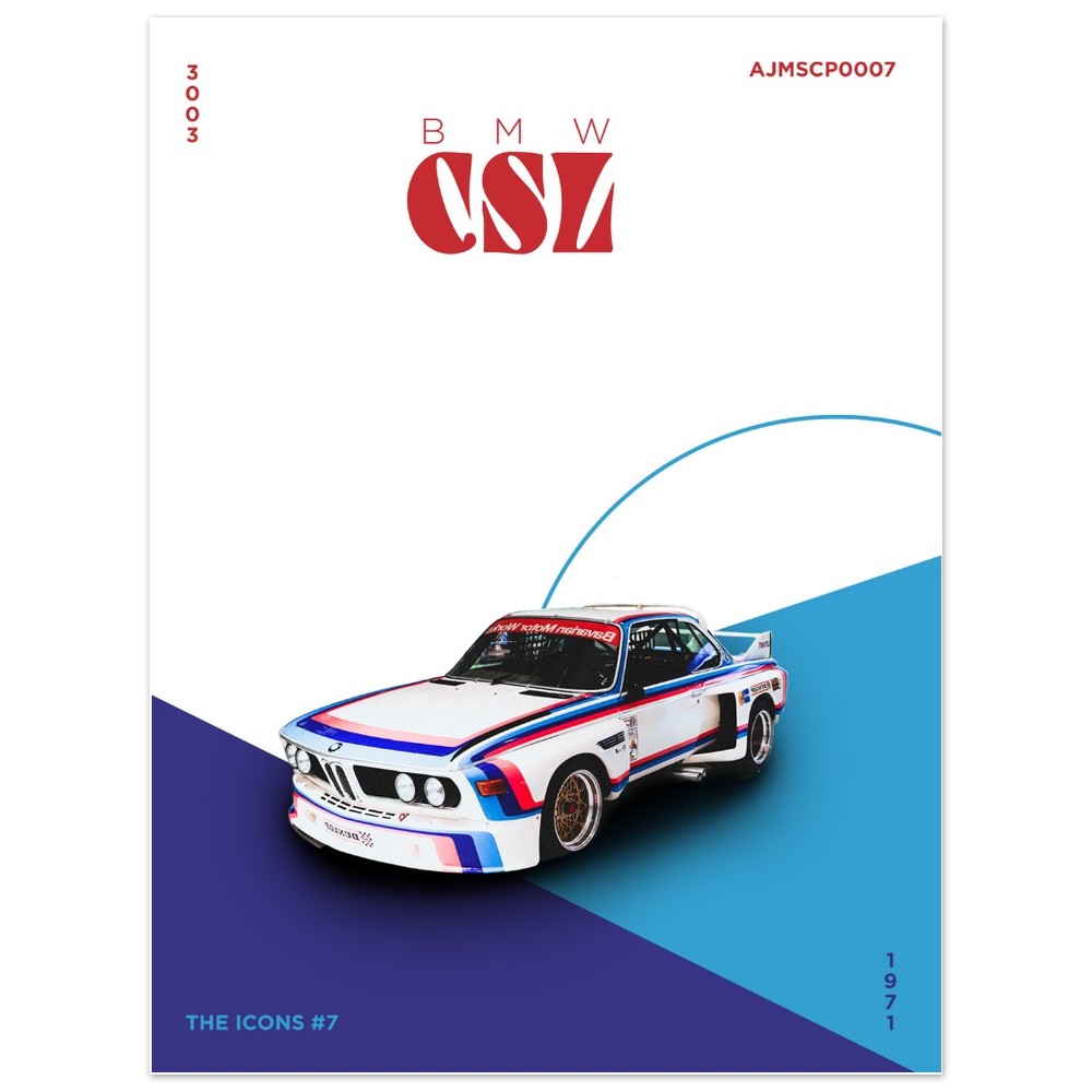 BMW CSL - Heritage Poster