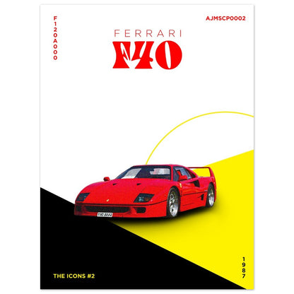 Ferrari F40 - Icon Series Poster