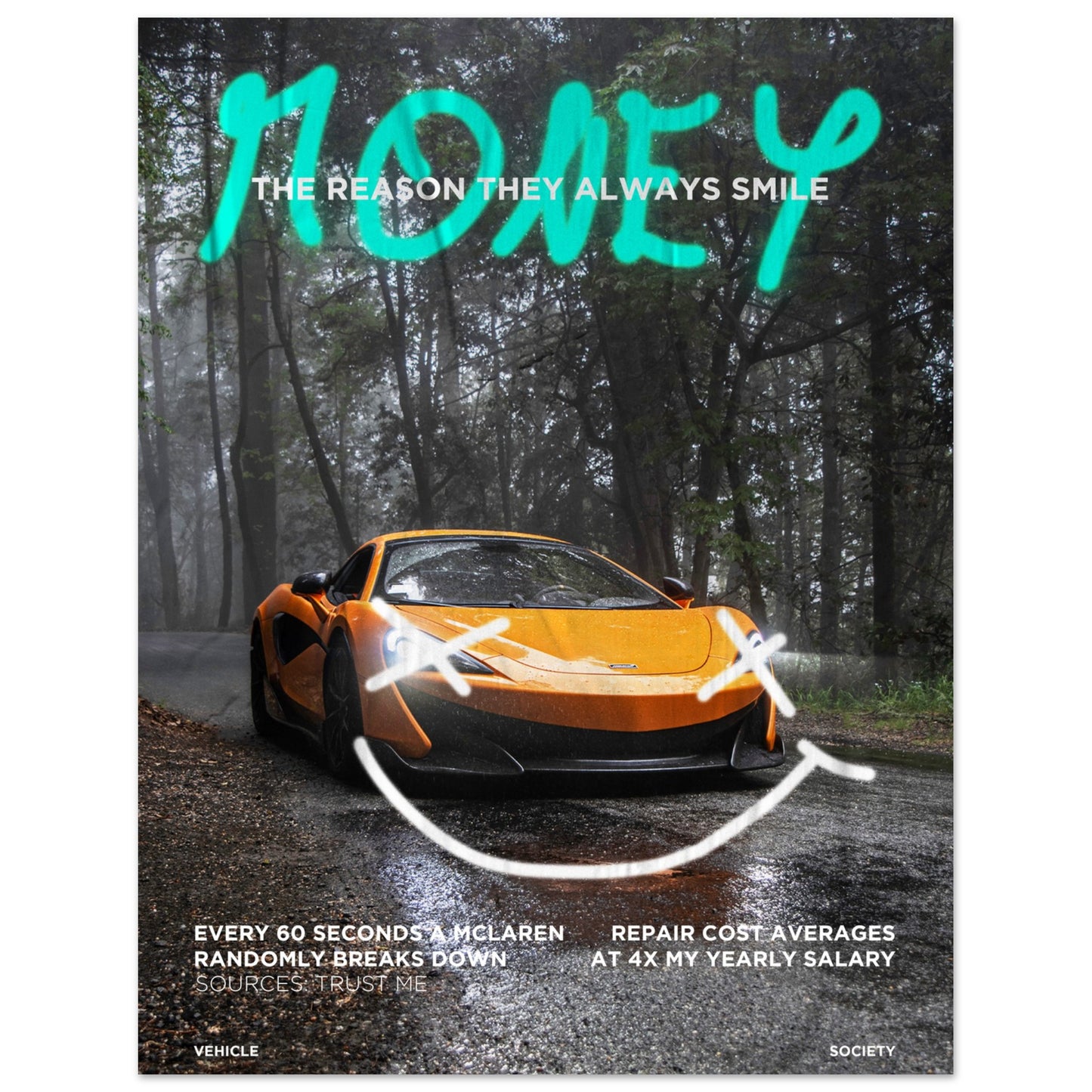 McLaren P1 - Hypercar Poster